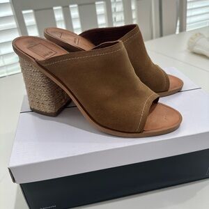 Women's Brown Suede Mules